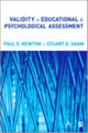 Book cover of: Validity in Educational and Psychological Assessment. By: Paul E. Newton