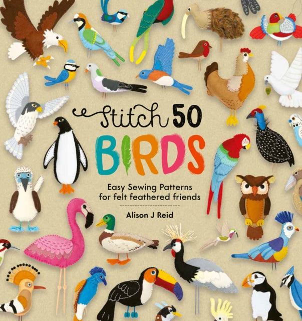 Book cover of: Stitch 50 Birds. By: Alison J. Reid