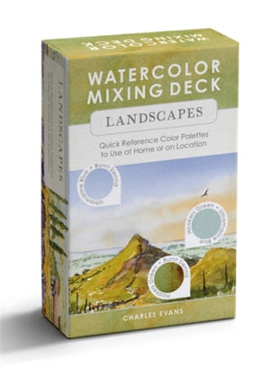 Watercolor Mixing Deck: Landscapes, Quick Reference Color Palettes to Use at Home or on Location