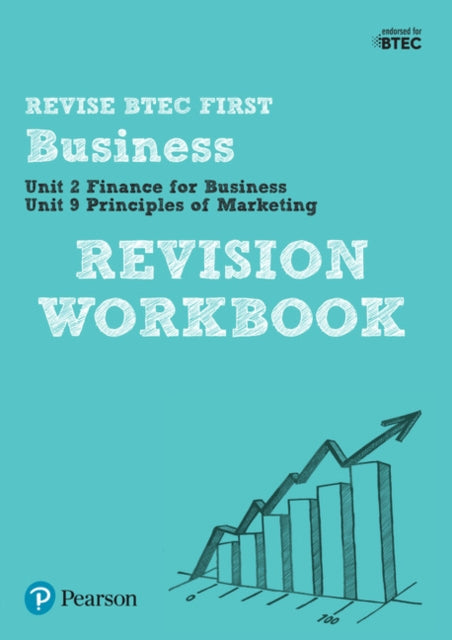 Book cover of: Pearson REVISE BTEC First in Business Revision Workbook - for 2026, 2027 exams
