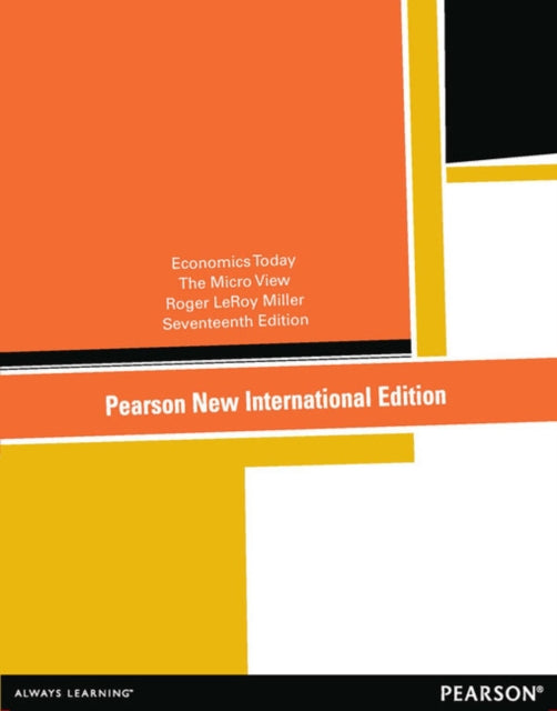 Book cover of: Economics Today Pearson New International Edition, plus MyEconLab without eText. By: Roger LeRoy Miller