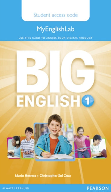 Book cover of: Big English 1 Pupil's MyEnglishLab Access Code (standalone)