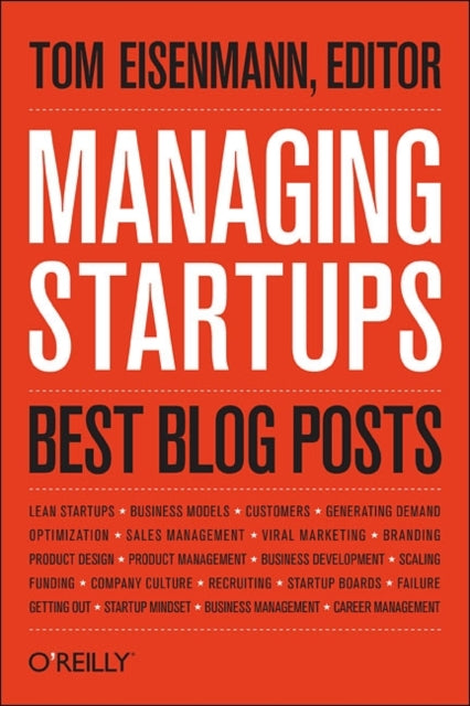 Book cover of: Managing Startups - Best Blog Posts. By: Thomas Eisenmann