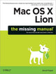 Book cover of: Mac OS X Lion: The Missing Manual. By: David Pogue