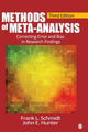 Book cover of: Methods of Meta-Analysis. By: Frank L. (Leo) Schmidt