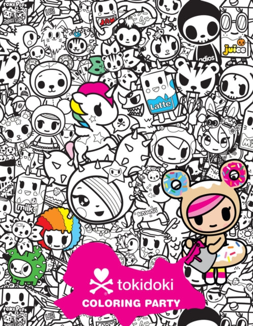 Book cover of: tokidoki Coloring Party. By: tokidoki
