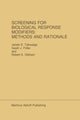 Book cover of: Screening for Biological Response Modifiers: Methods and Rationale. By: James E. Talmadge