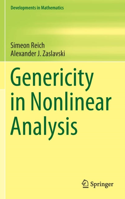 Book cover of: Genericity in Nonlinear Analysis
