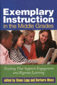Book cover of: Exemplary Instruction in the Middle Grades. By: Diane Lapp
