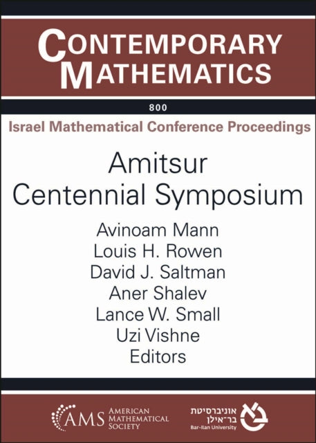 Book cover of: Amitsur Centennial Symposium. By: Avinoam Mann