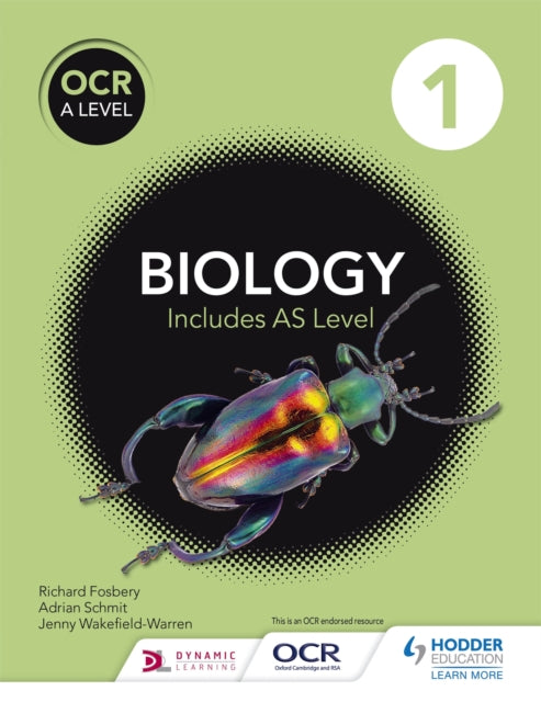 Book cover of: OCR A Level Biology Student Book 1. By: Adrian Schmit