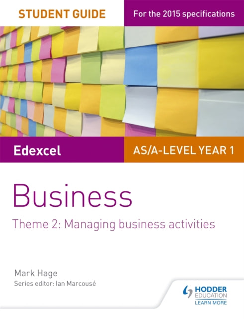 Edexcel AS/A-taseme 1. aasta äriüliõpilase juhend: Teema 2: Äritegevuse juhtimine