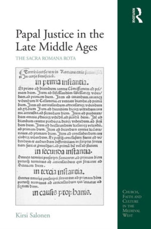 Papal Justice in the Late Middle Ages