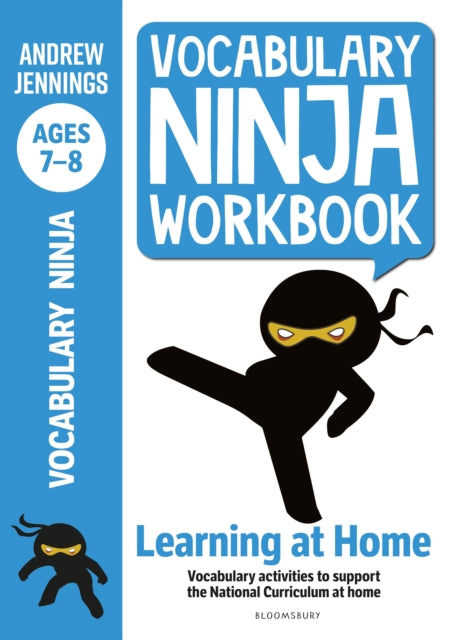 Book cover of: Vocabulary Ninja Workbook for Ages 7-8. By: Andrew Jennings