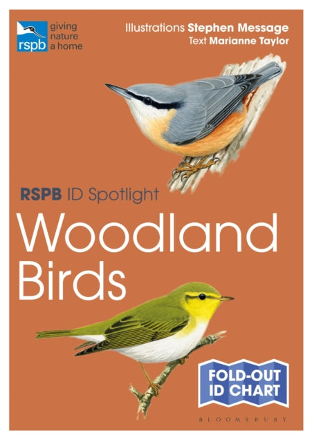Book cover of: RSPB ID Spotlight - Woodland Birds. By: Marianne Taylor