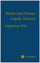 Book cover of: Words and Phrases Legally Defined 2021 Supplement. By: David Hay