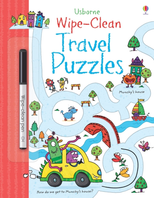 Book cover of: Wipe-clean Travel Puzzles. By: Jane Bingham