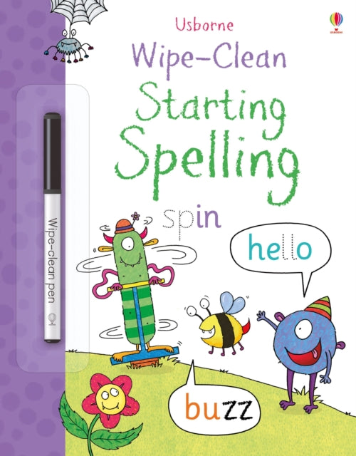 Book cover of: Wipe-clean Starting Spelling. By: Jane Bingham