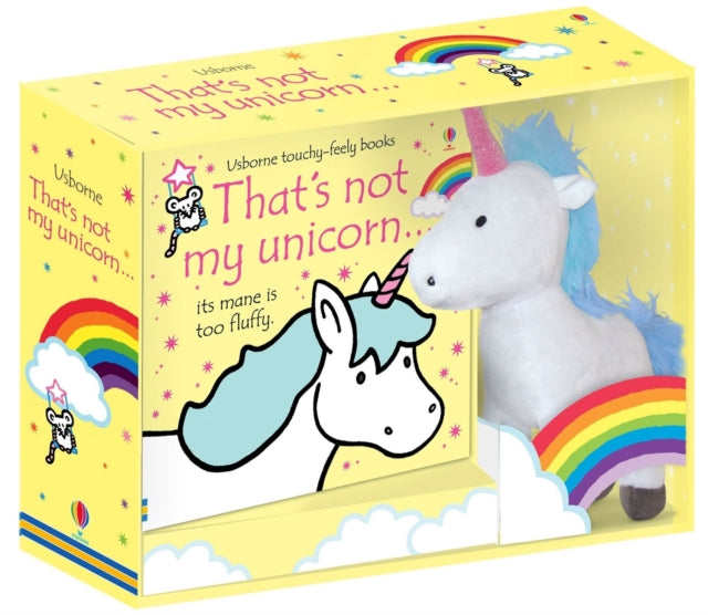 Book cover of: That's not my unicorn... book and toy. By: Fiona Watt