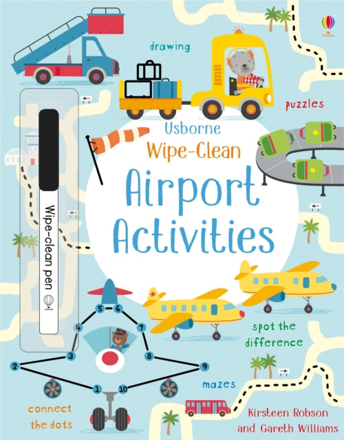Book cover of: Wipe-Clean Airport Activities. By: Kirsteen Robson