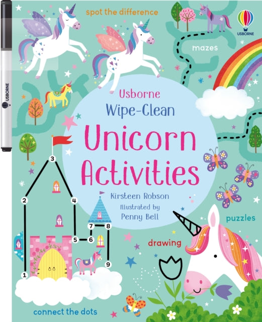 Book cover of: Wipe-Clean Unicorn Activities