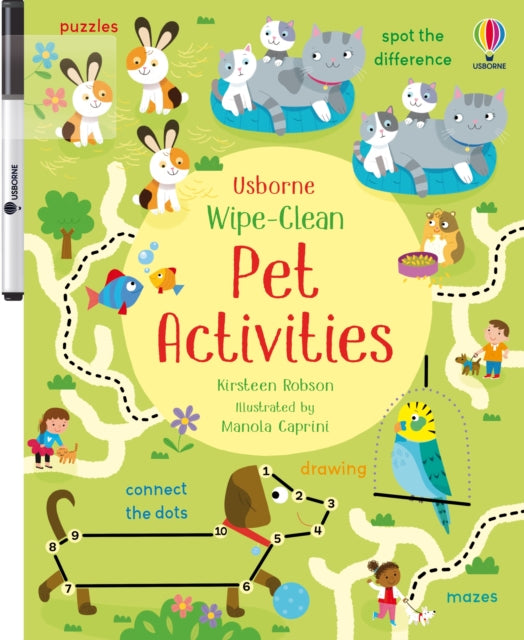 Book cover of: Wipe-Clean Pet Activities