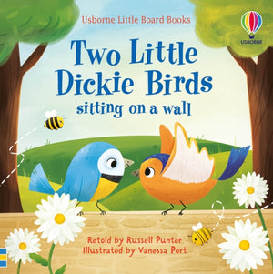 Two Little Dickie Birds sitting on a wall
