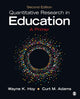 Book cover of: Quantitative Research in Education. By: Wayne K. Hoy