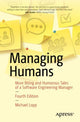 Book cover of: Managing Humans. By: Michael Lopp