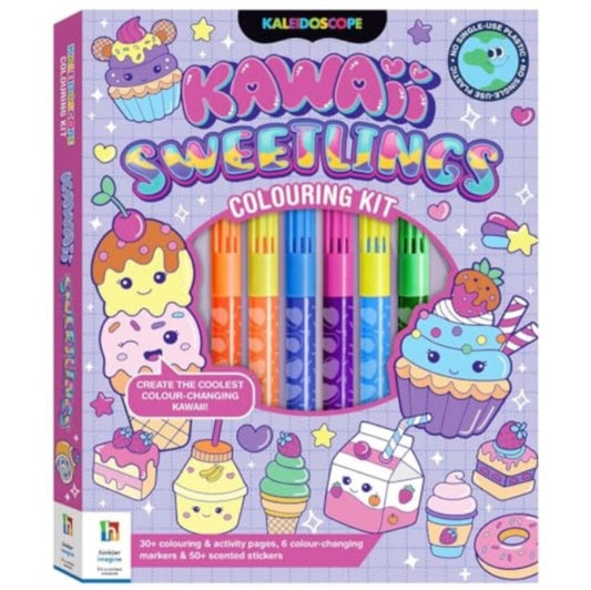 Book cover of: Kaleidoscope Colouring Kawaii Sweetlings Kit