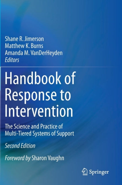 Handbook of Response to Intervention