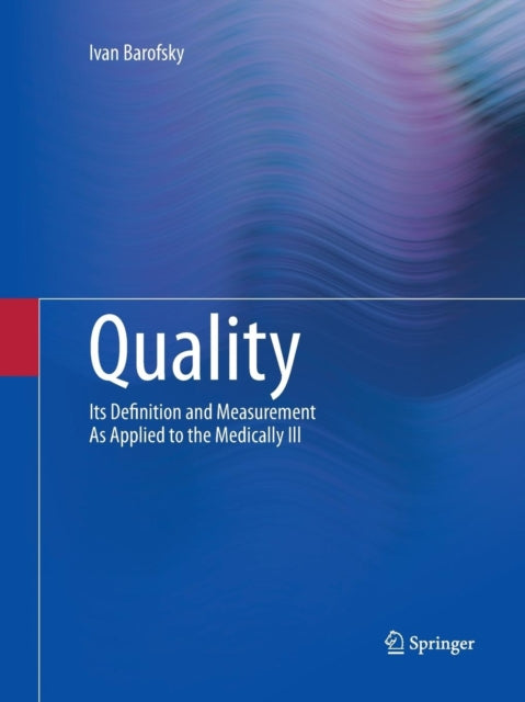 Book cover of: Quality. By: Ivan Barofsky