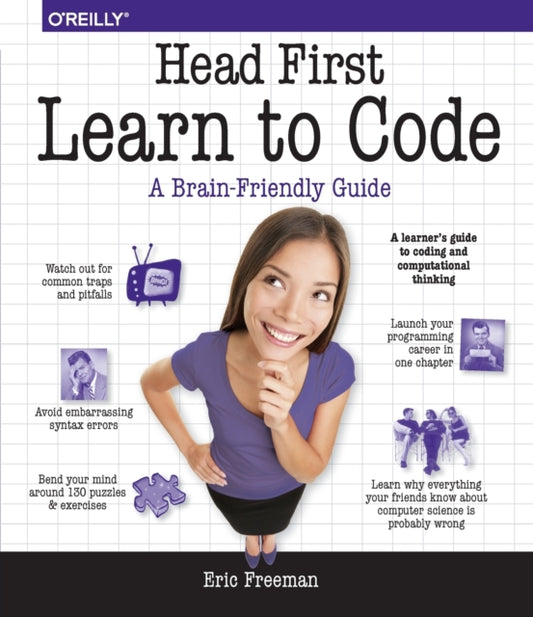 Book cover of: Head First Learn to Code. By: Eric Freeman