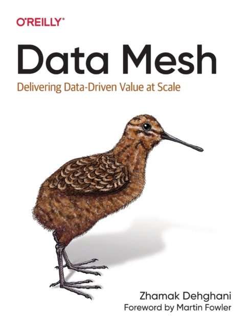Book cover of: Data Mesh. By: Zhamak Dehghani
