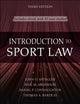 Book cover of: Introduction to Sport Law with Case Studies in Sport Law. By: John O. Spengler