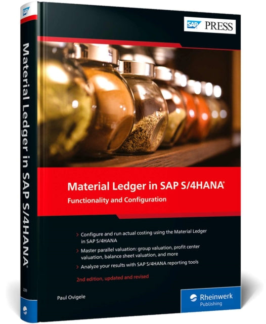 Book cover of: Material Ledger in SAP S/4HANA. By: Paul Ovigele