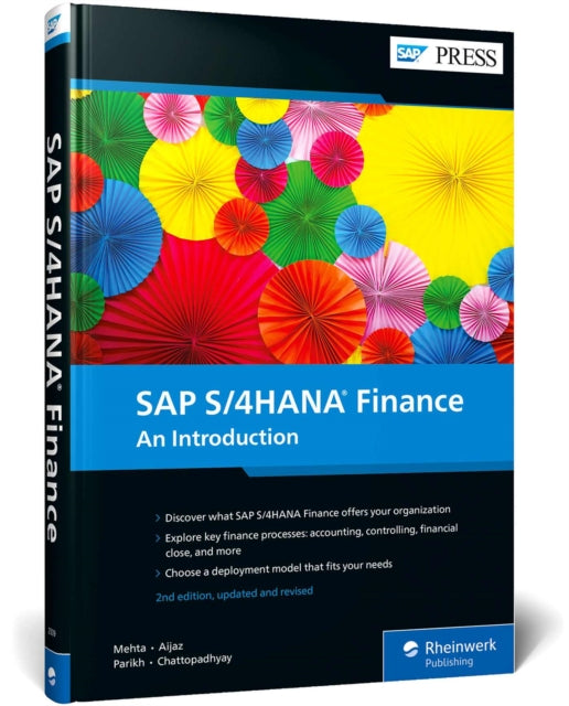 Book cover of: SAP S/4HANA Finance. By: Maunil Mehta