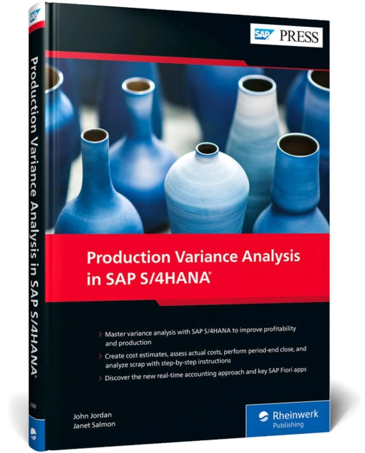 Book cover of: Production Variance Analysis in SAP S/4HANA. By: John Jordan