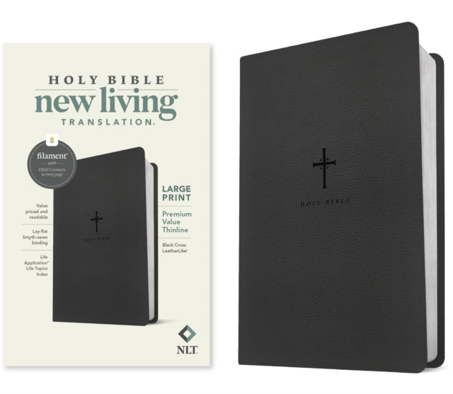 NLT Large Print Premium Value Thinline Bible 9781496484031 Tyndale