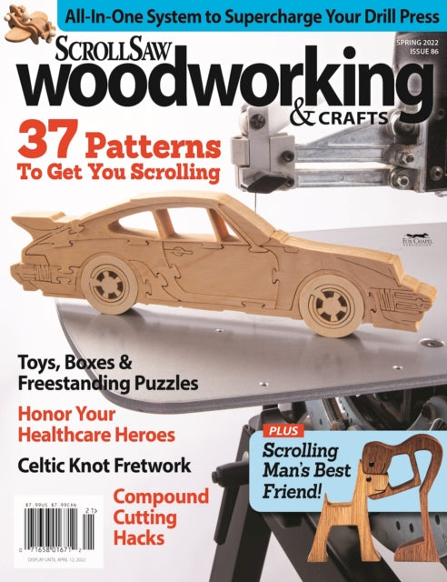 Book cover of: Scroll Saw Woodworking & Crafts Issue 86 Spring 2022