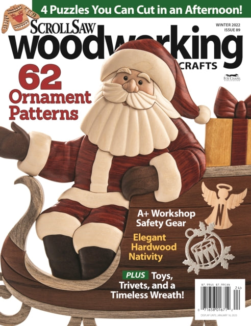 Book cover of: Scroll Saw Woodworking & Crafts Issue 89 Winter 2022