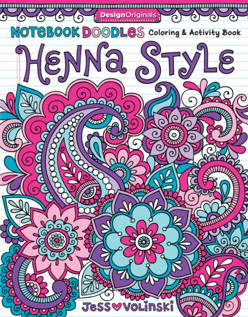 Book cover of: Notebook Doodles Henna Style. By: Jess Volinski