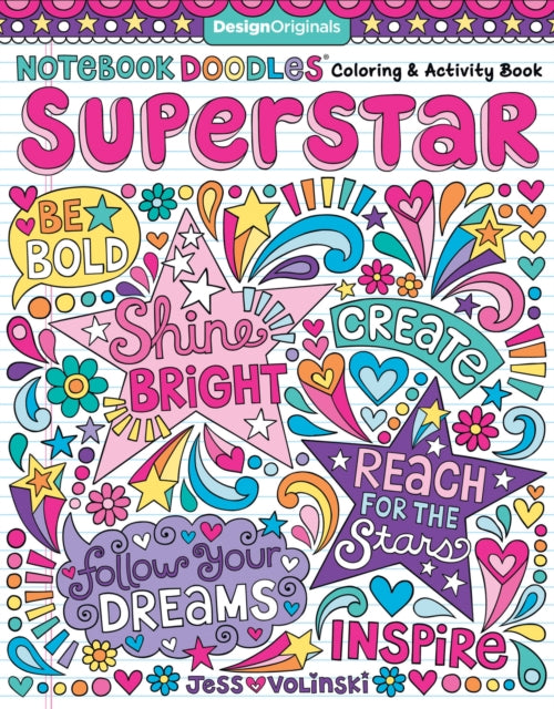 Book cover of: Notebook Doodles Superstar. By: Jess Volinski