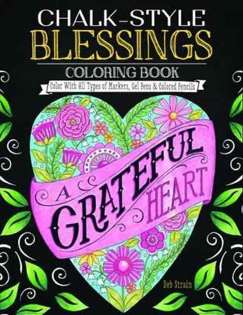 Book cover of: Chalk-Style Blessings Coloring Book