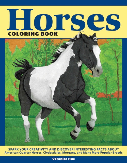 Book cover of: Horses Coloring Book. By: Veronica Hue