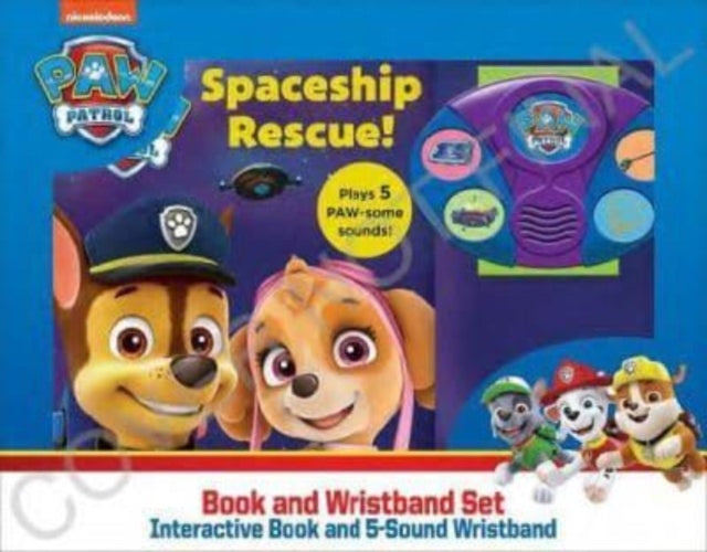 Book cover of: Nickelodeon Paw Patrol Book And Wristband Sound Book Set. By: PI Kids