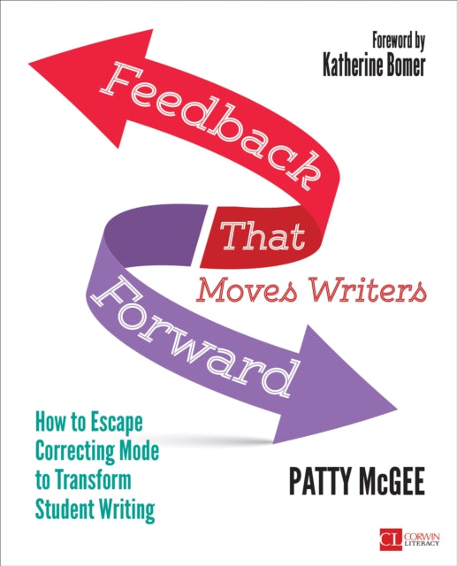 Book cover of: Feedback That Moves Writers Forward. By: Patty McGee