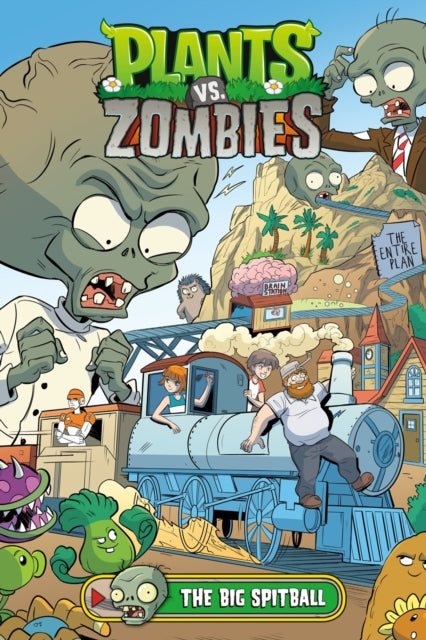 Book cover of: Plants vs. Zombies Volume 24: The Big Spitball. By: Paul Tobin