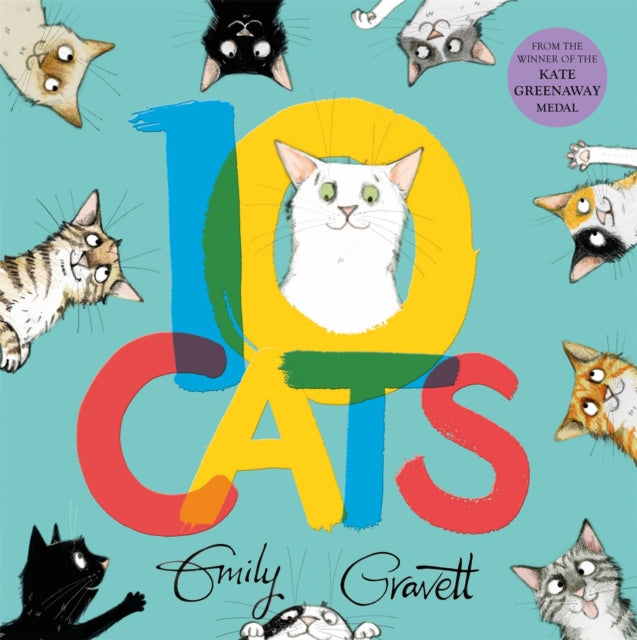 10 Cats, A chaotic colourful counting book 9781509857371 Emily Gravett
