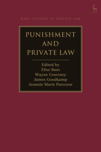 Book cover of: Punishment and Private Law. By: Elise Bant